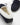 Women's slippers, sheepskin, navy blue suede-3