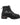 Men's 6" Reflective Double Zipper Biker Black Leather Boots-1