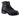 Men's 6" Reflective Double Zipper Biker Black Leather Boots-0