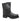 Men's 7" Side Zipper Harness Boot Black Leather Boots-0
