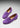 Women's Penny Loafers Leather Sole, purple suede-1