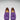 Women's Tasselled Driving Loafers, purple embossed suede-3